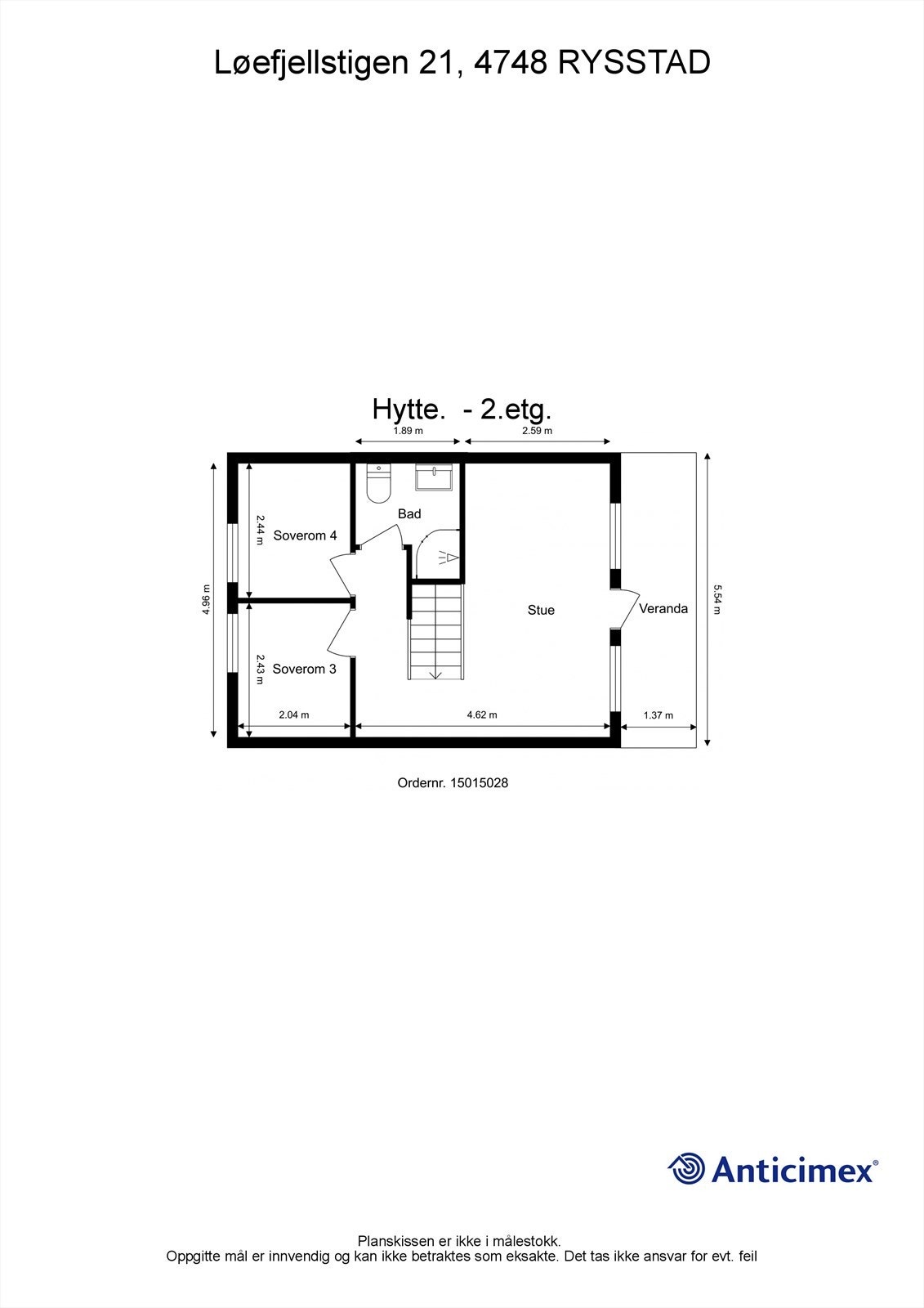 Planløsning 2. etasje. Galleribilde