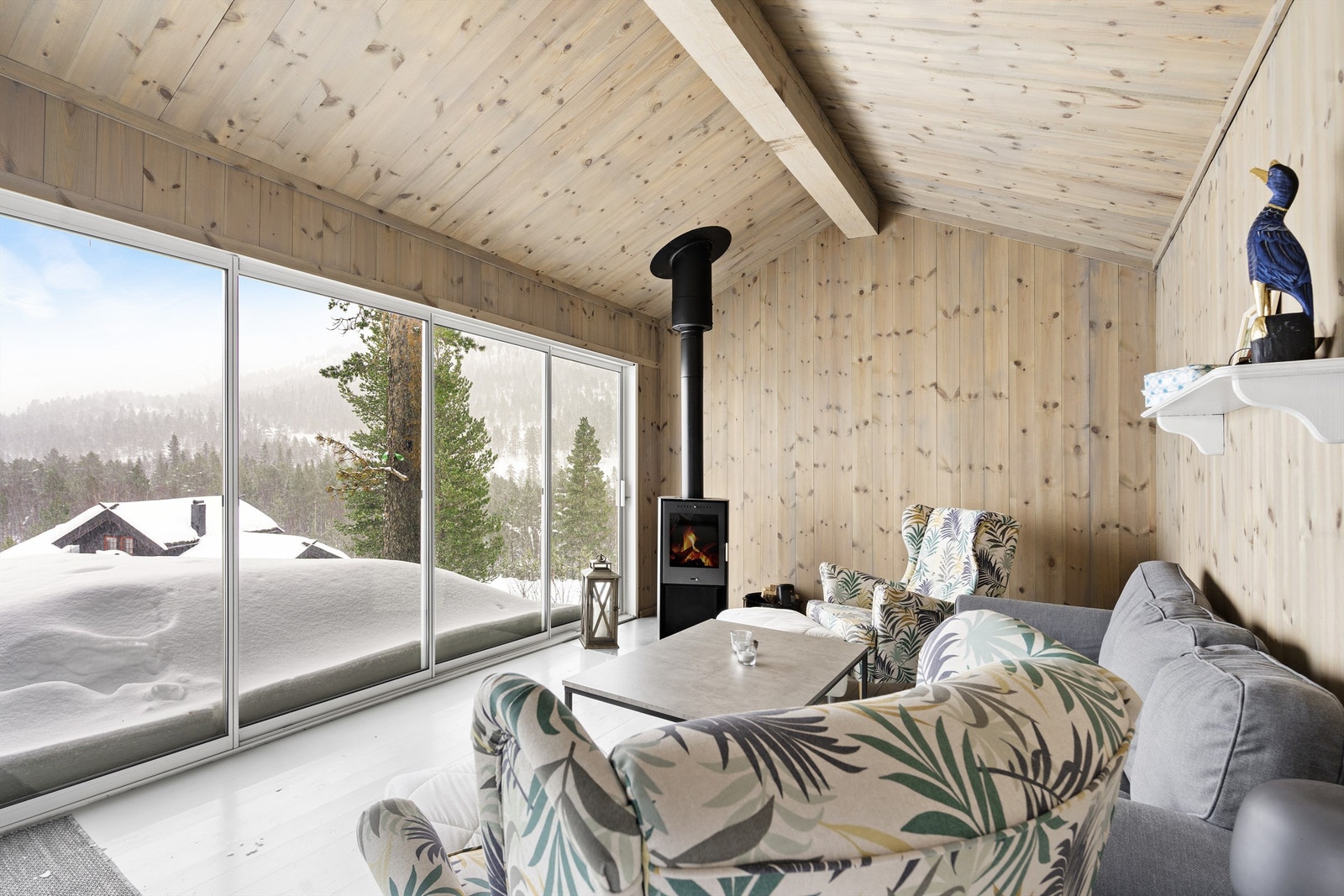 Her er det fint å sette seg ned etter en lang dag på ski! Galleribilde