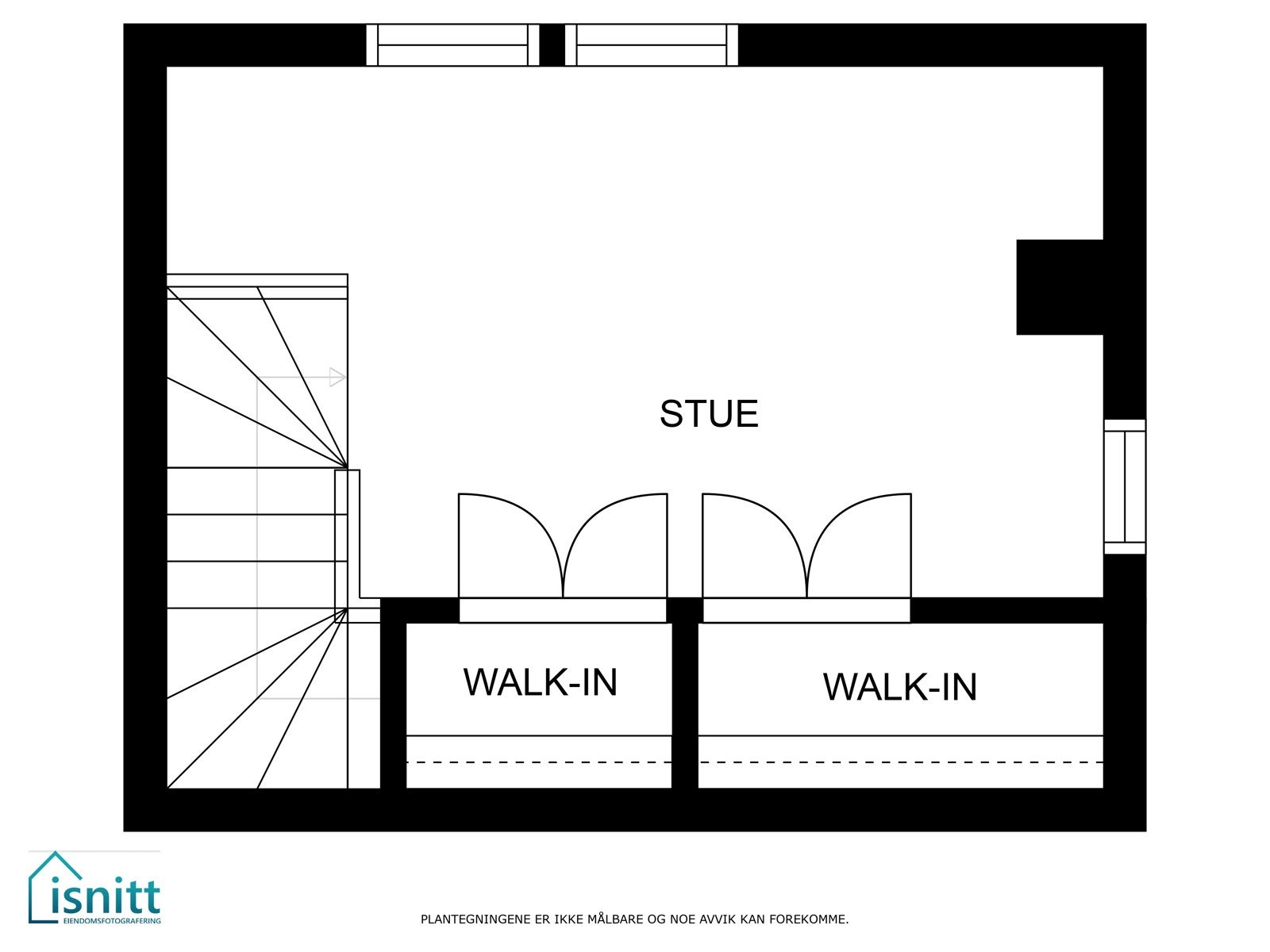 Plantegning - loftsetasje Galleribilde