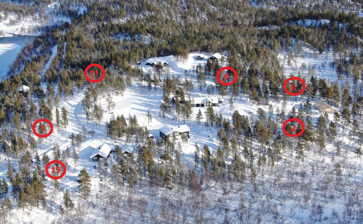 6 hyttetomter i Luostejok hyttegrend er ledige! Galleribilde