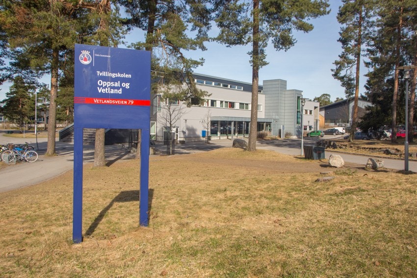 Oppsal barne og ungdomsskole, samt tvillingskolen Vetland. Diamanten blindeskole ligger også her. Galleribilde