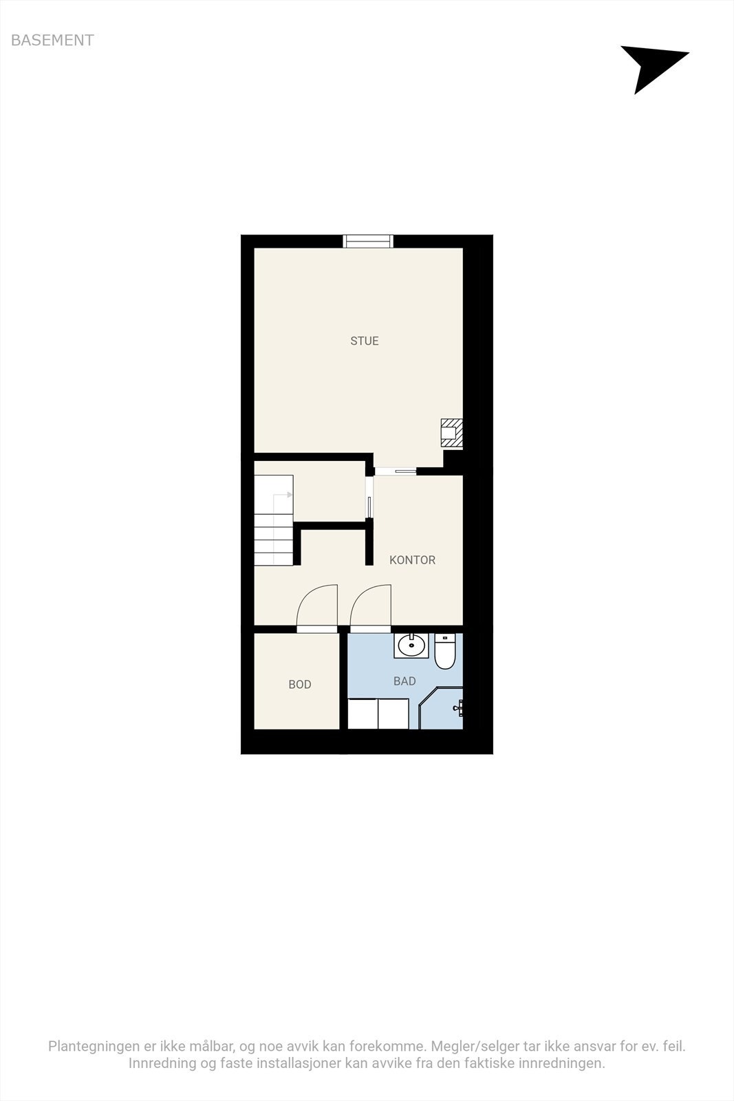 Plantegning kjeller Galleribilde