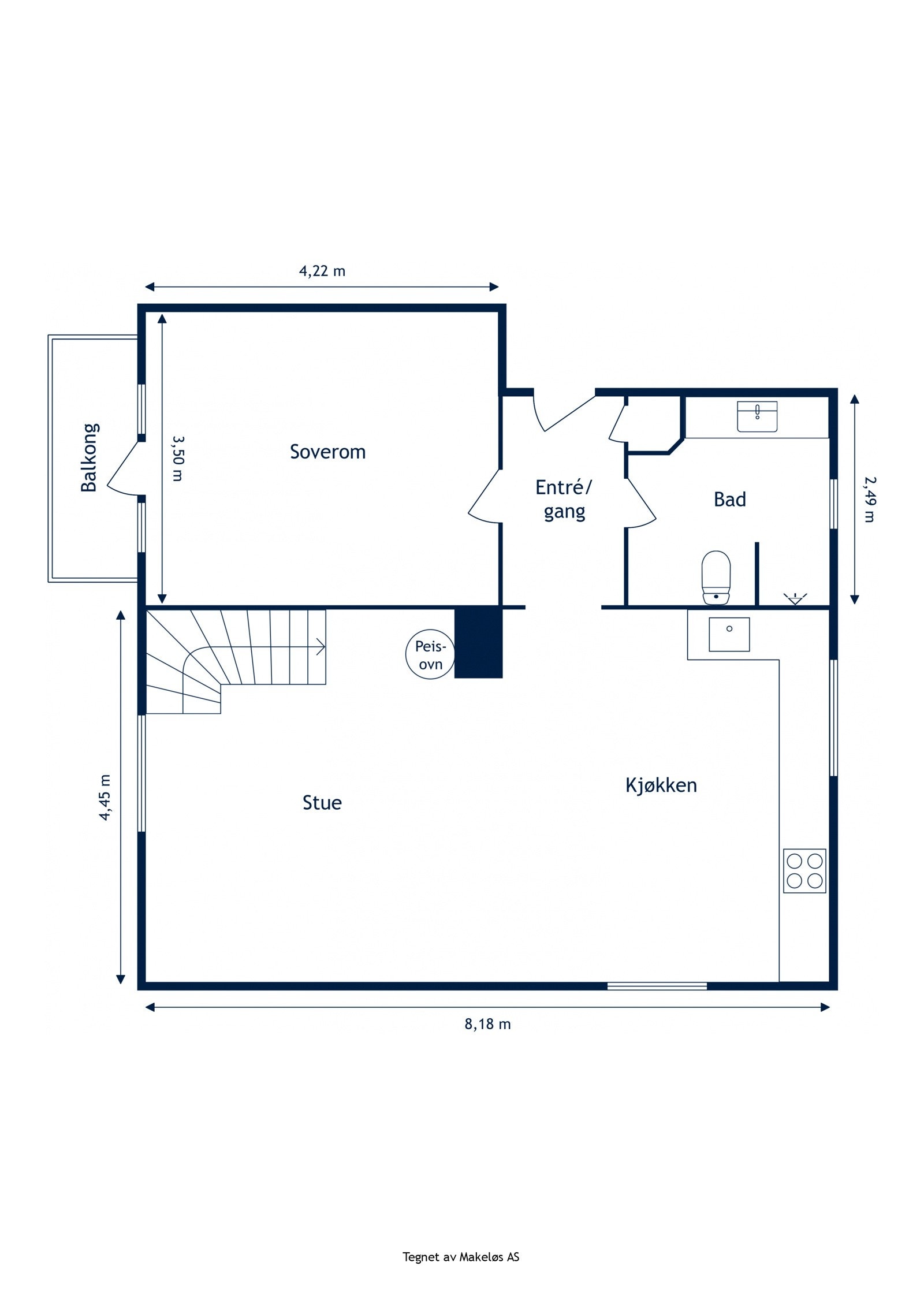 Plantegning 2.etasje. Galleribilde