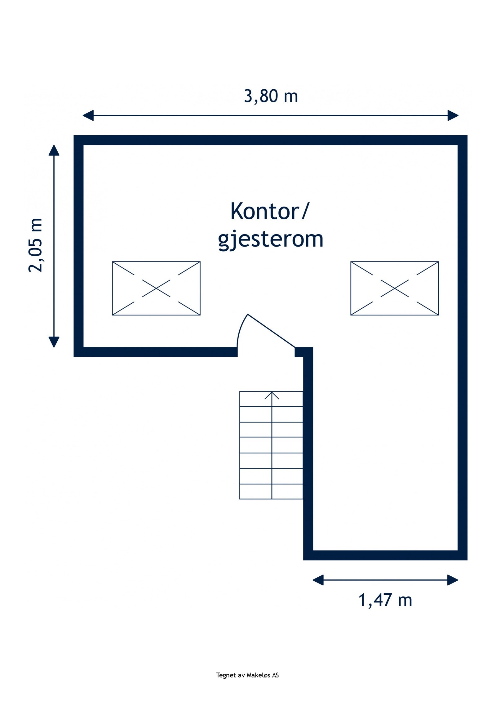 Plantegning hems. Galleribilde