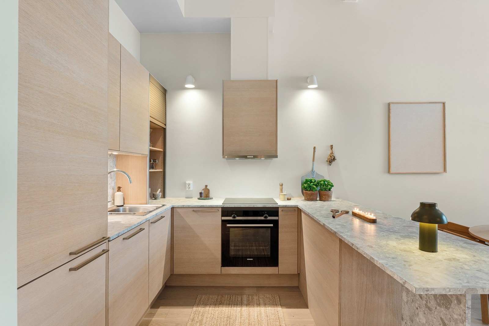 Integrerte hvitevarer gir et strømlinjeformet og delikat ytre Galleribilde