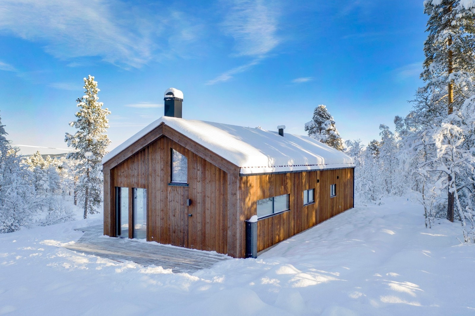 Trollhøtta - Eksempelfoto av kundetilpasset hytte. Vil avvike fra virkelig miljø og omgivelser Galleribilde