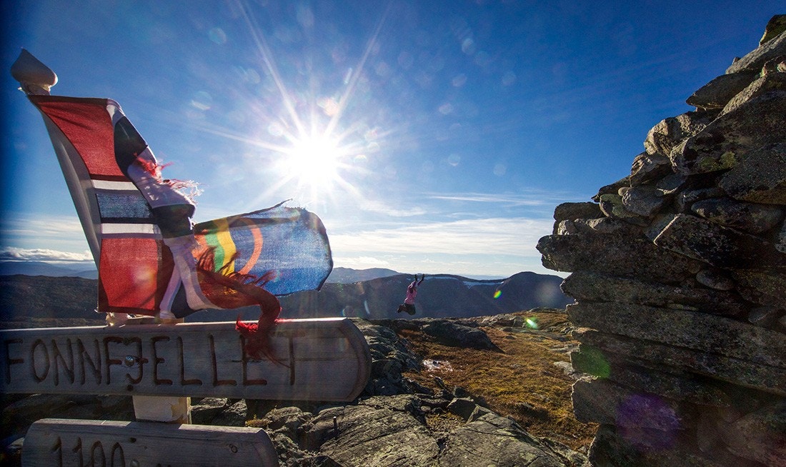 Har du hytte i Fagerlia ser du dette fjellet fra stuevinduet. Fonnfjellet på 1100 meter over havet er en populær topptur for familien. Galleribilde