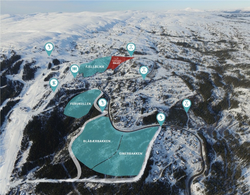 Oversiktsbilde - Fagerlia hyttefelt Galleribilde