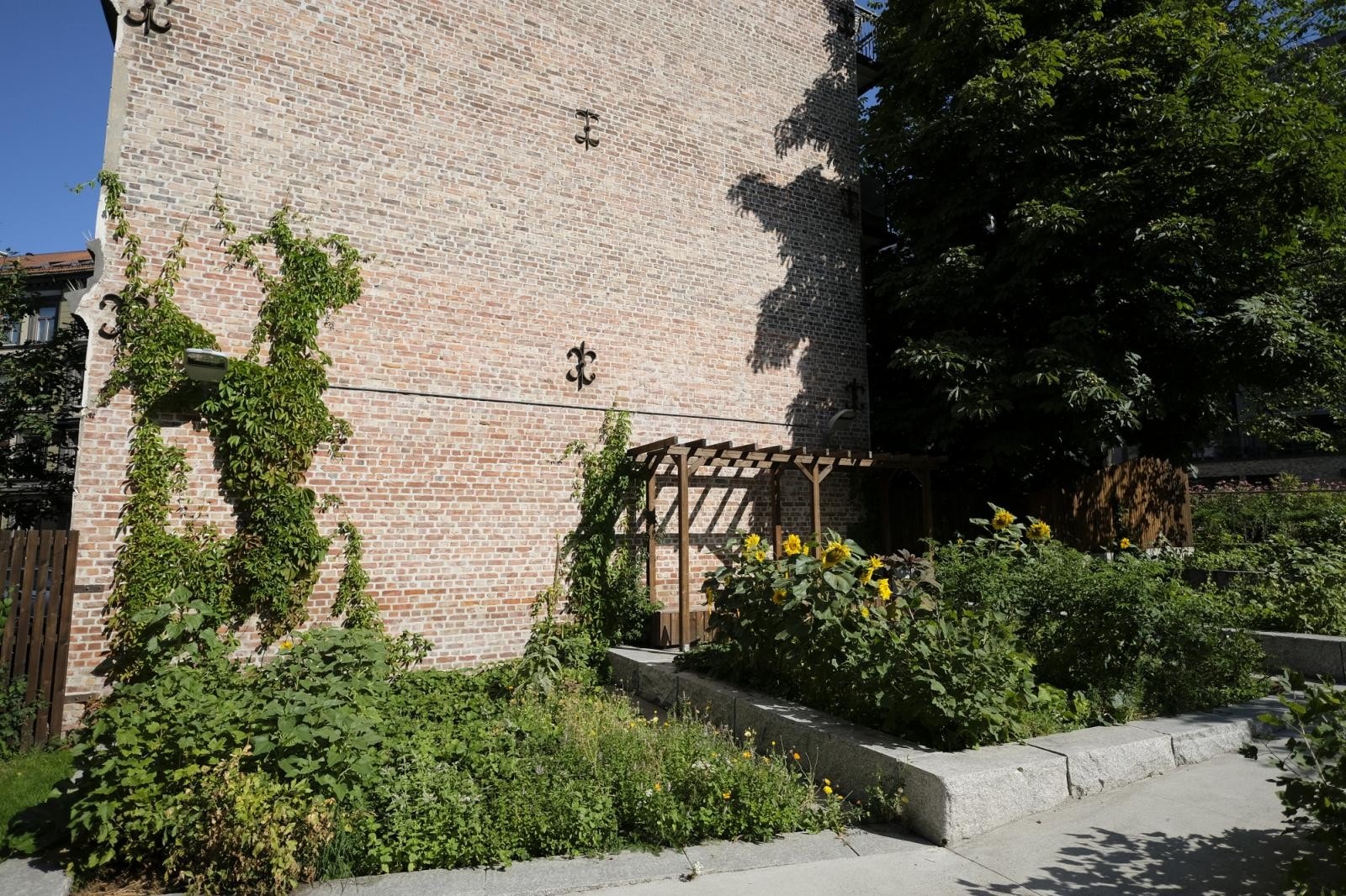 Her er det laget en egen kjøkkenhage hvor du hvor du kan dyrke dine egne jordbær på sommeren! Galleribilde