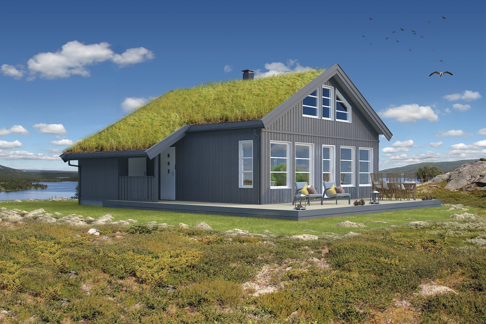 Skarvann fra Familiehytta Galleribilde