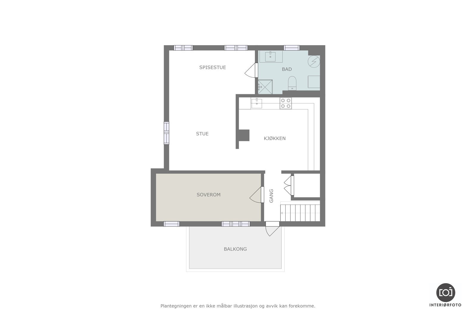 Plantegning Galleribilde