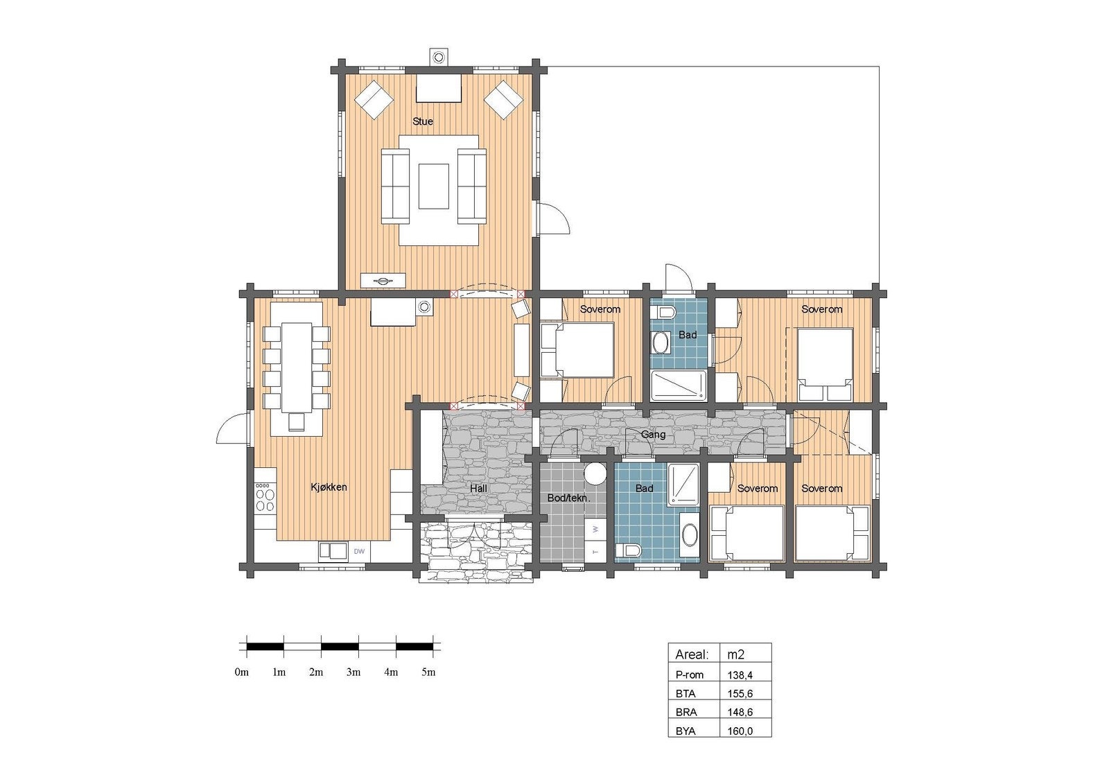 Bilde fra tilsvarende hytte. Galleribilde