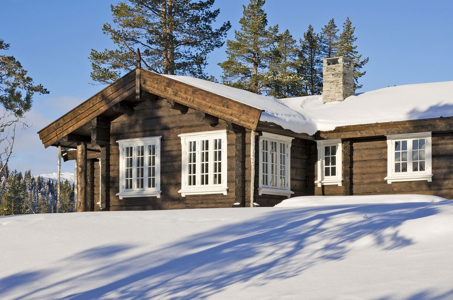 Bildet viser tilsvarende hytte Galleribilde