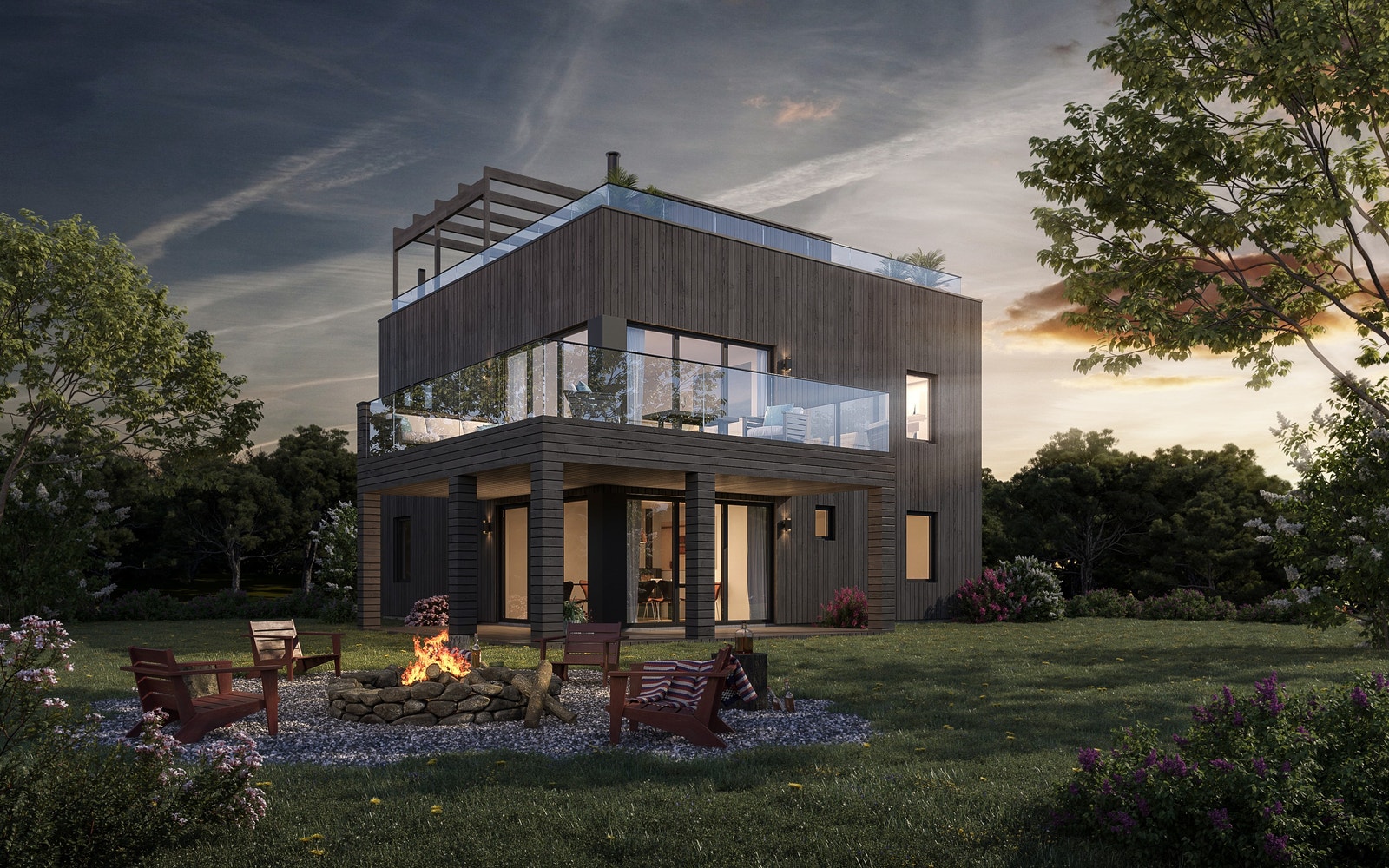 Enebolig Milano. Dette er kun et forslag til hus, du kan være med å velge husmodel selv. Vi kan også tegne frem akkurat ditt hus slik du ønsker det. Ta kontakt! Galleribilde