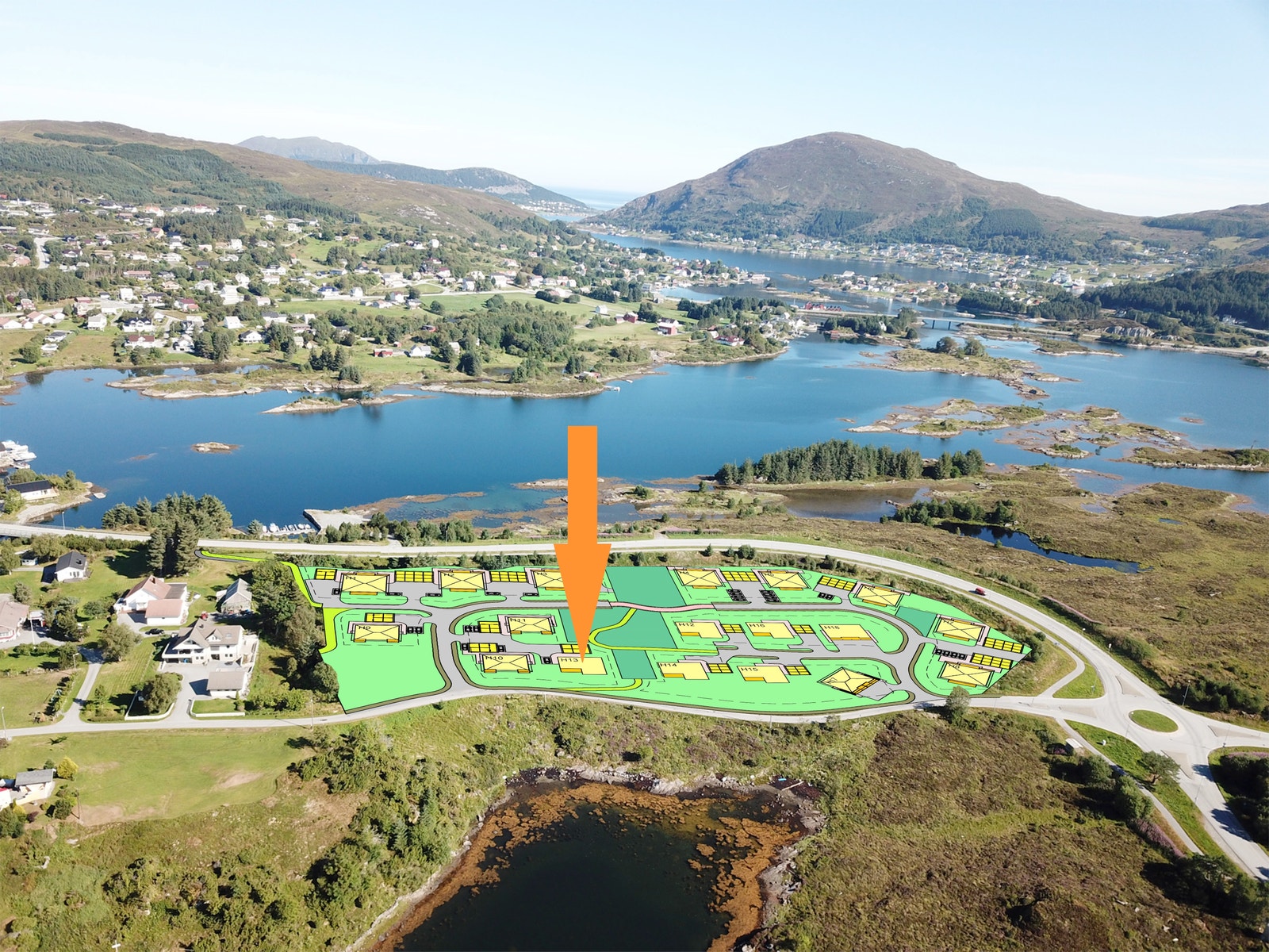 Boligfeltet Gjertneset. Sjønært i alle kanter! Galleribilde