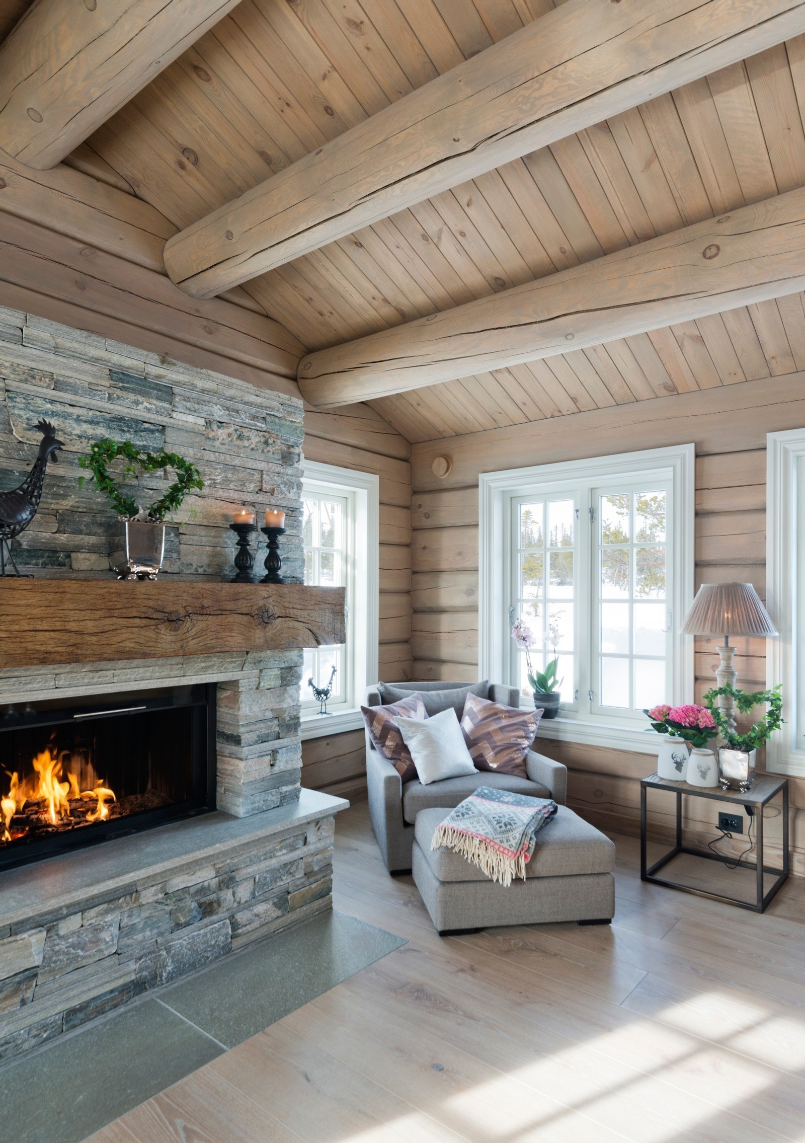 Bilde fra tilsvarende hytte. Galleribilde