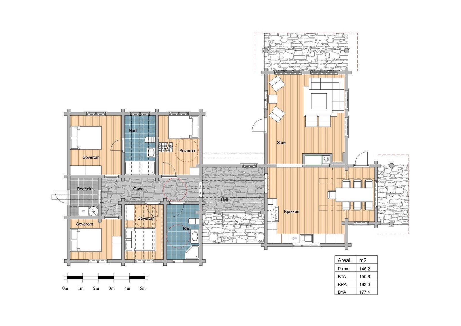 Bilde fra tilsvarende hytte. Galleribilde