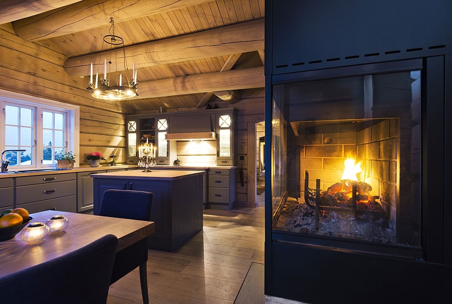 Bilde fra tilsvarende hytte. Galleribilde