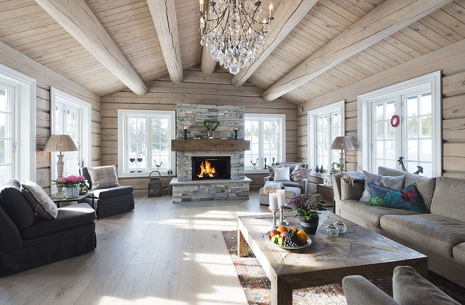 Bilde fra tilsvarende hytte. Galleribilde