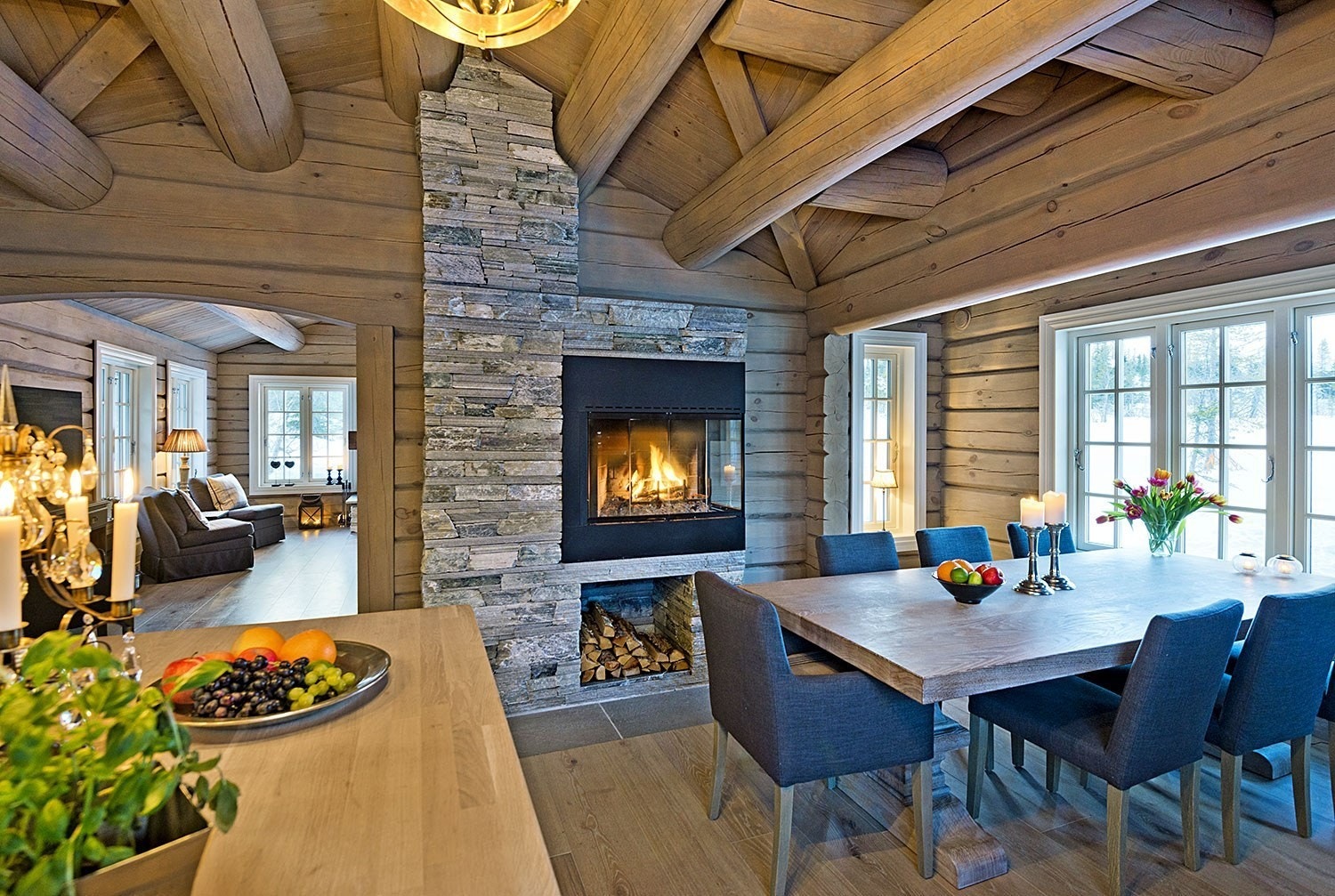 Bilde fra tilsvarende hytte. Galleribilde