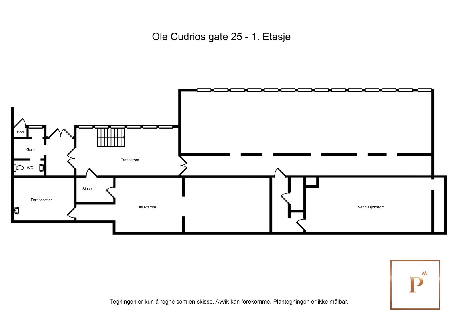 Plantegning underetasje / 1. etg. Galleribilde