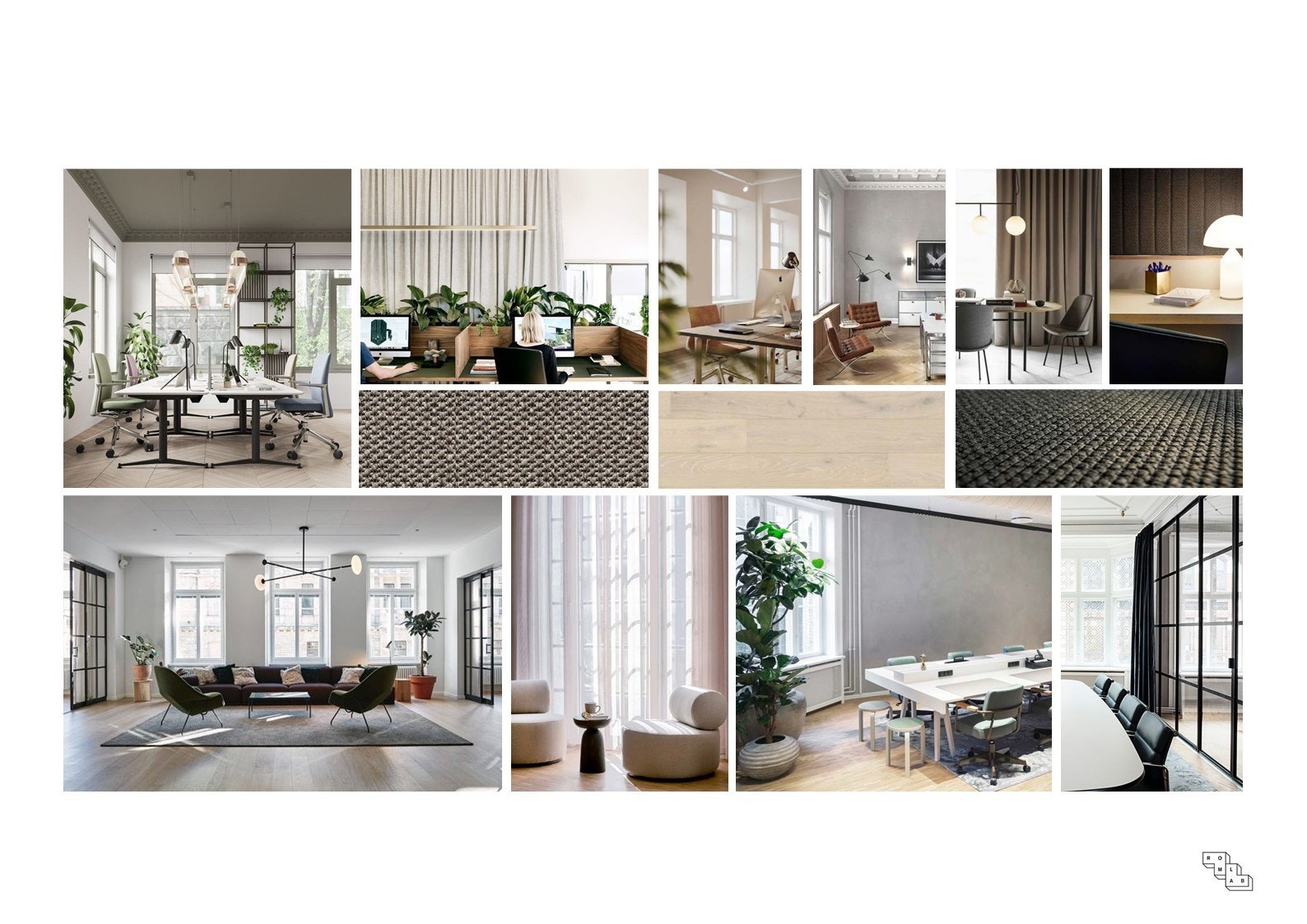 Interørkonsept utarbeidet av RomLab Galleribilde