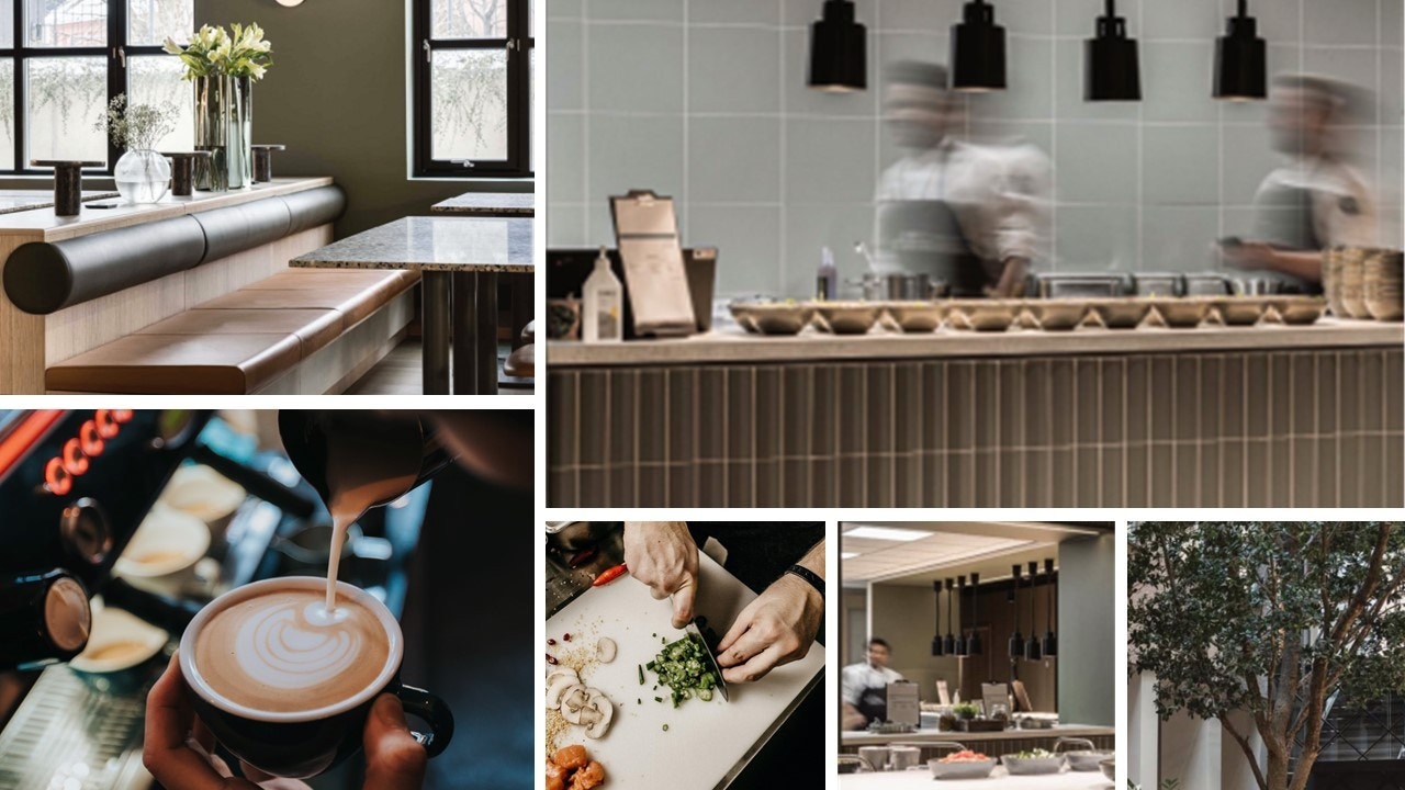 Illustrasjonsbilder: I tillegg til fantastisk mat blir den nye kantinen i nabobygget, Brynsengfaret 6, et naturlig samlingspunkt for de store samlingene og de små møtene. Galleribilde