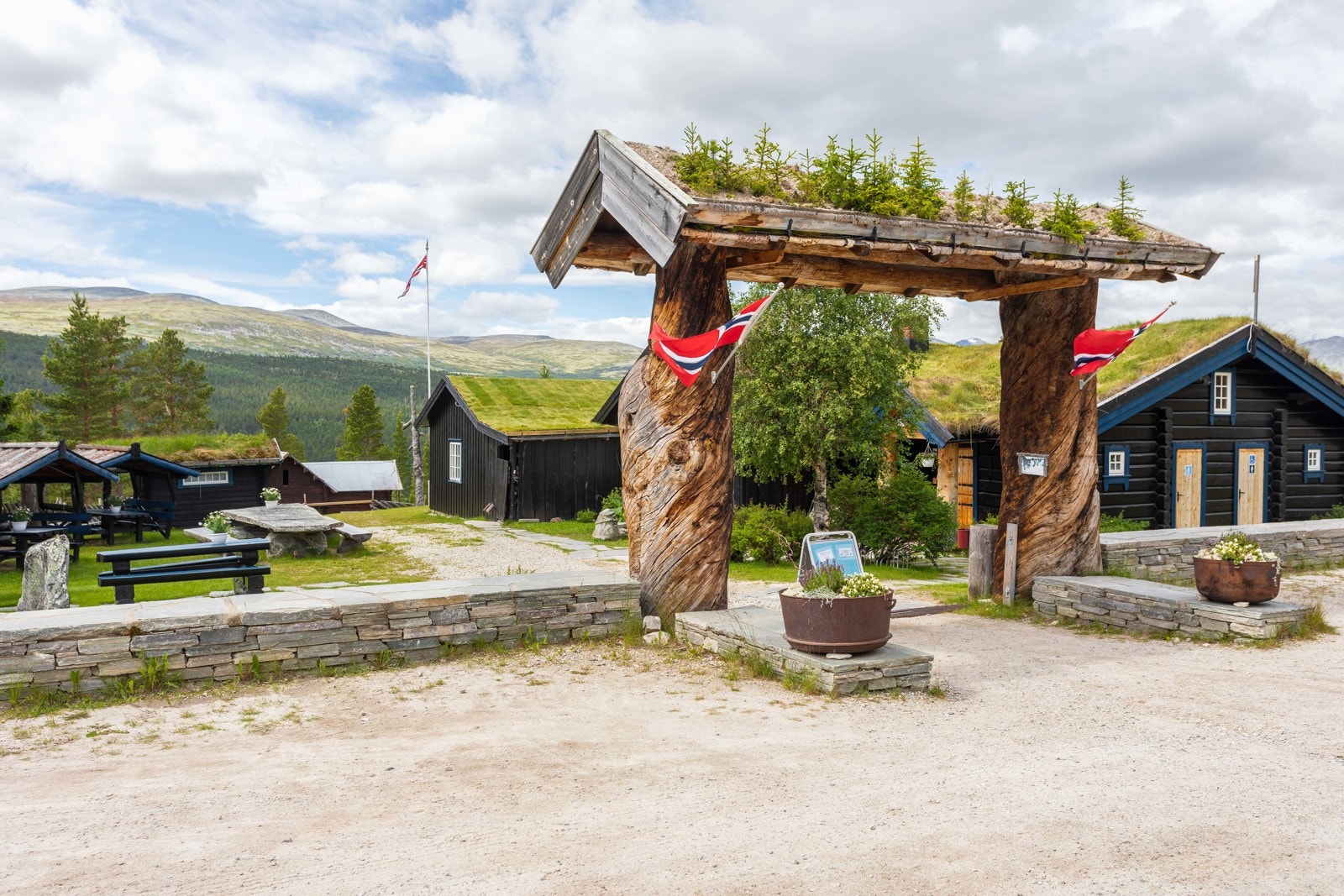 Flott portal inn til Kafeområdet. Galleribilde