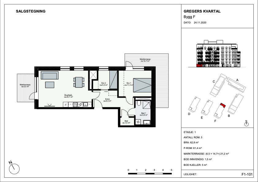 Plantegning Galleribilde