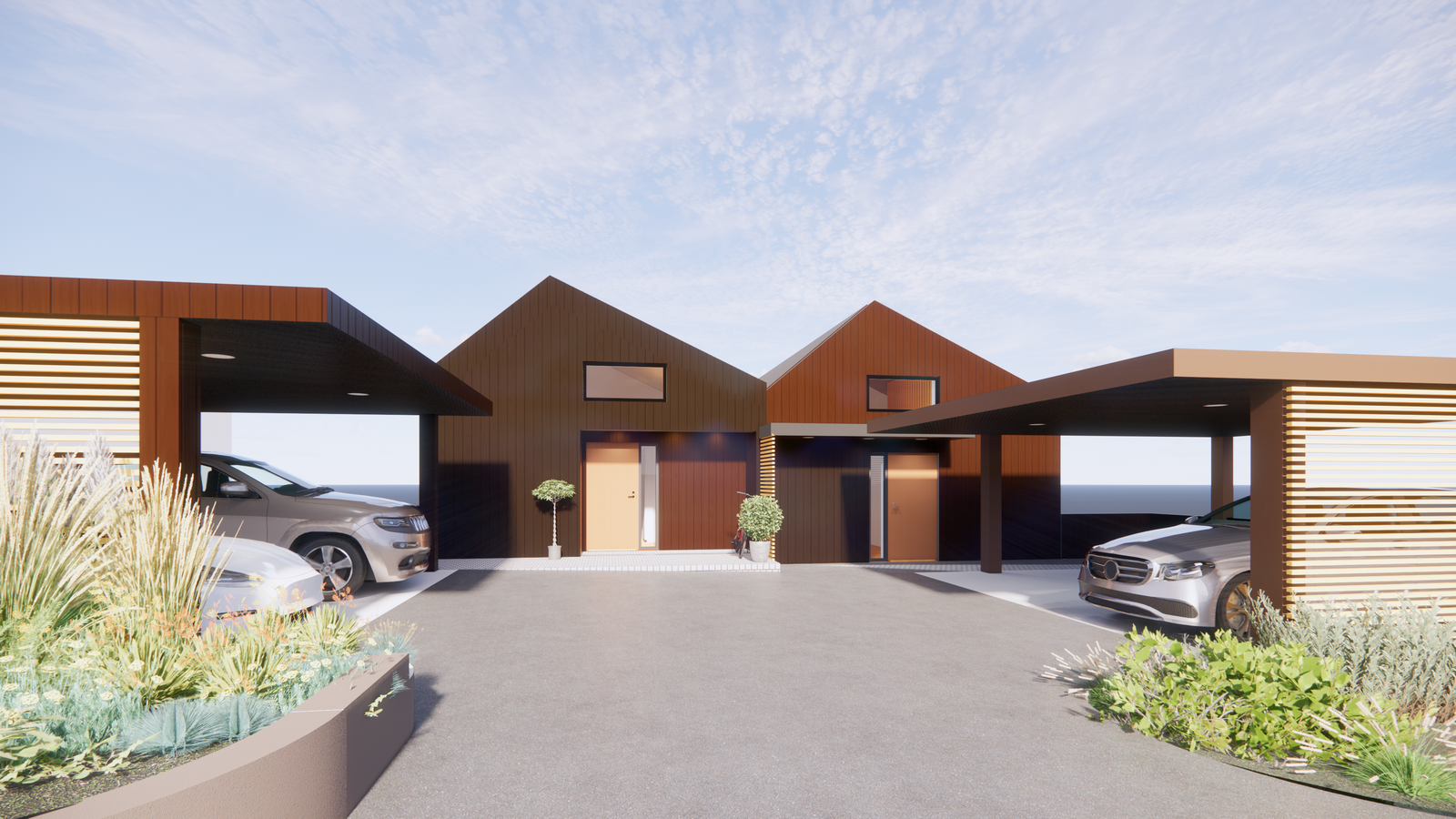 Perspektiv fra innkjørsel Galleribilde