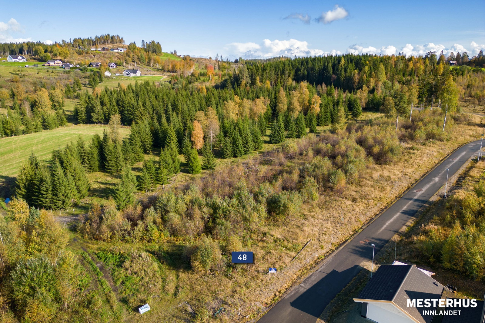 Velkommen til Almslia på Brøttum_Markert tomt Galleribilde