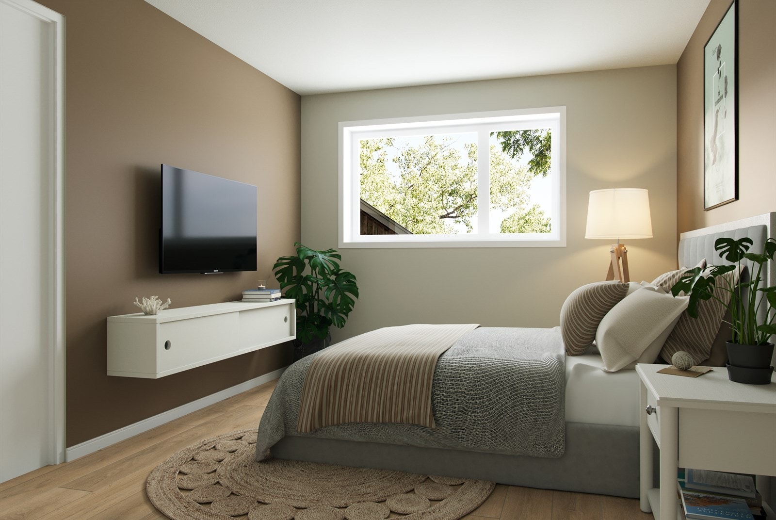 Illustrasjon soverom. Galleribilde