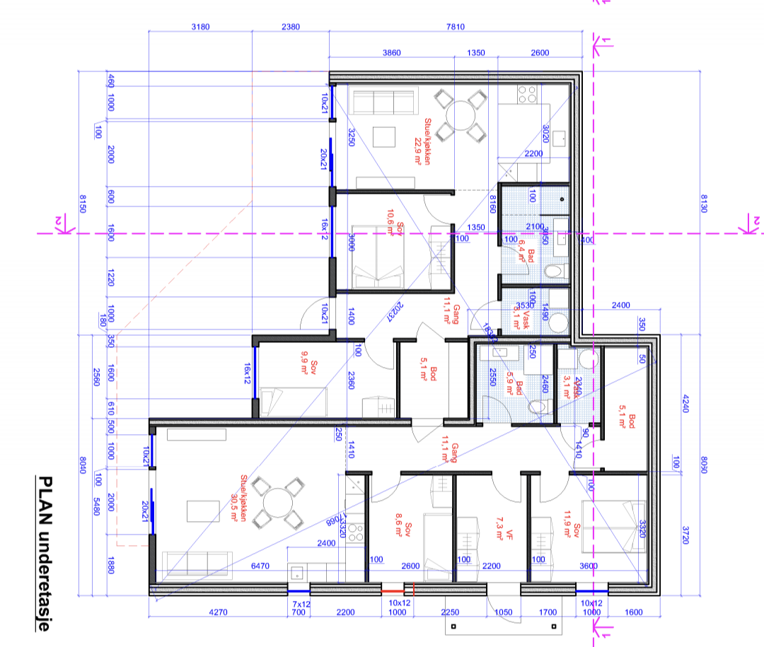 Plantegning Galleribilde