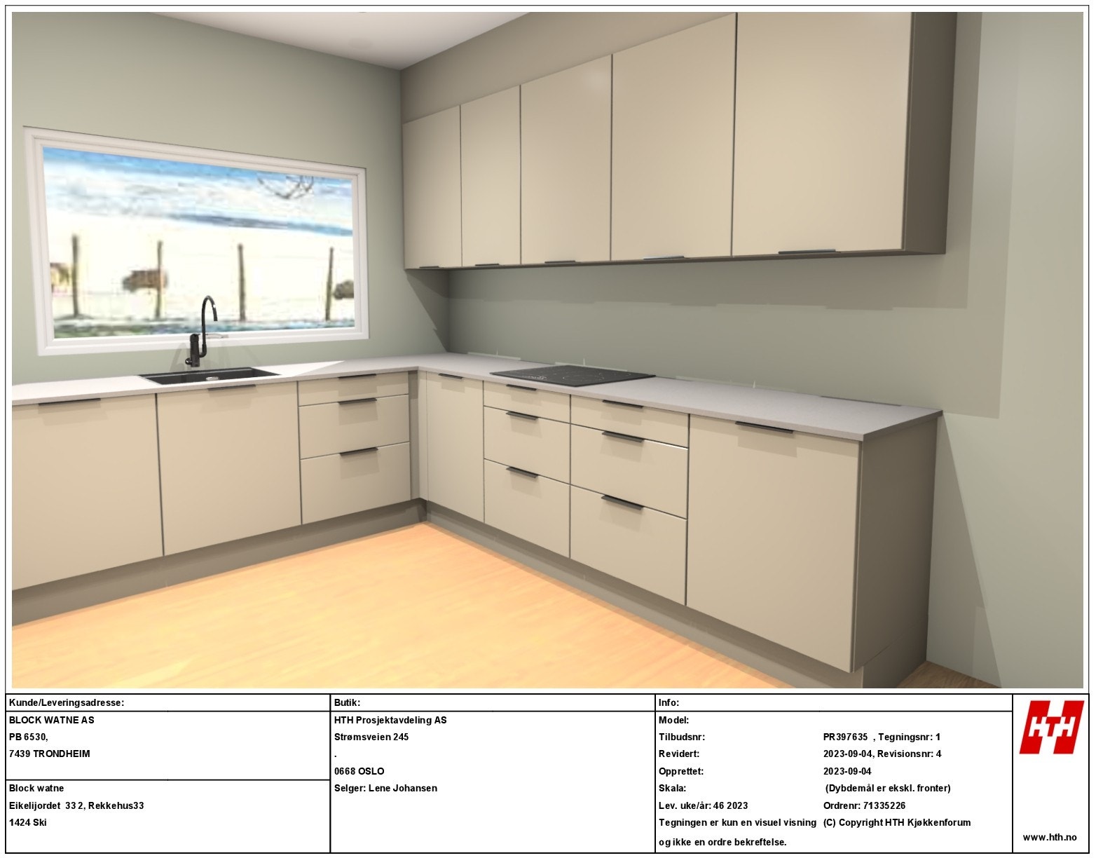 Her vises forslag til oppgradering av kjøkken via tilvalg. Galleribilde