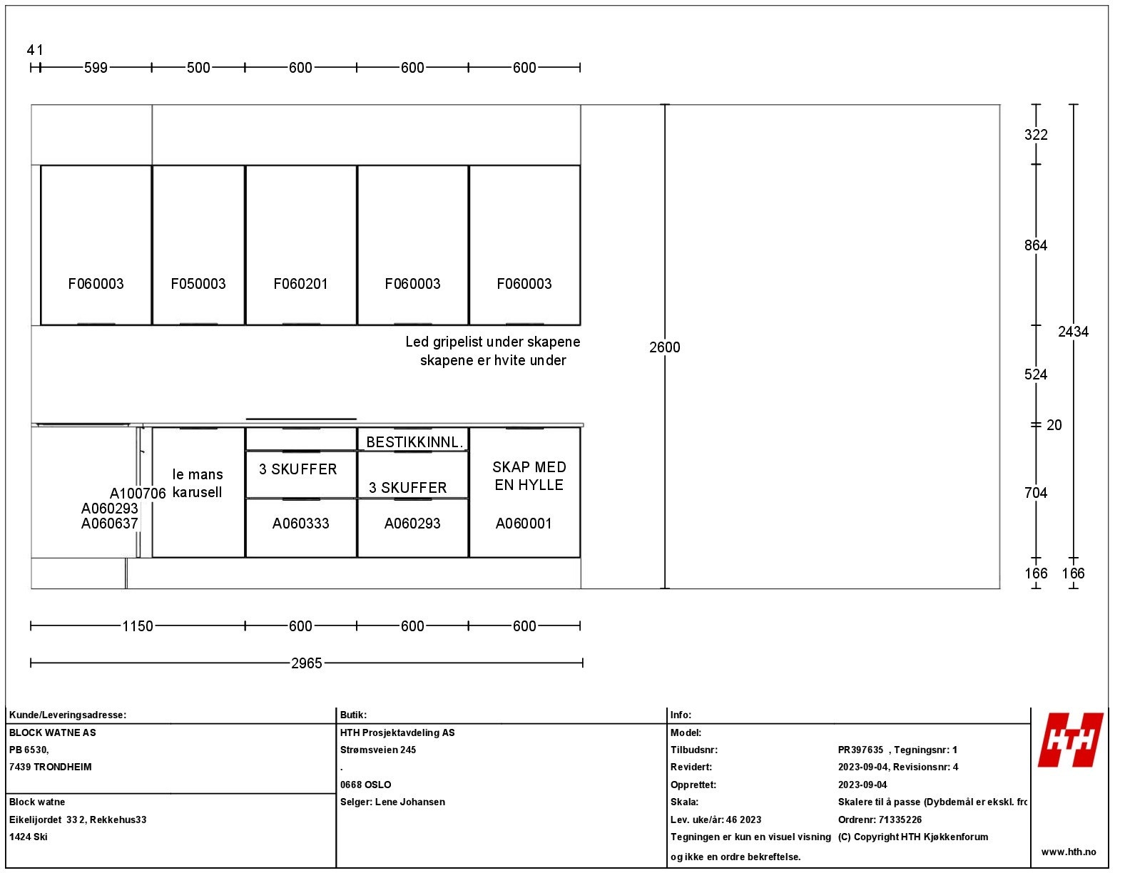 Her vises forslag til oppgradering av kjøkken via tilvalg. Galleribilde
