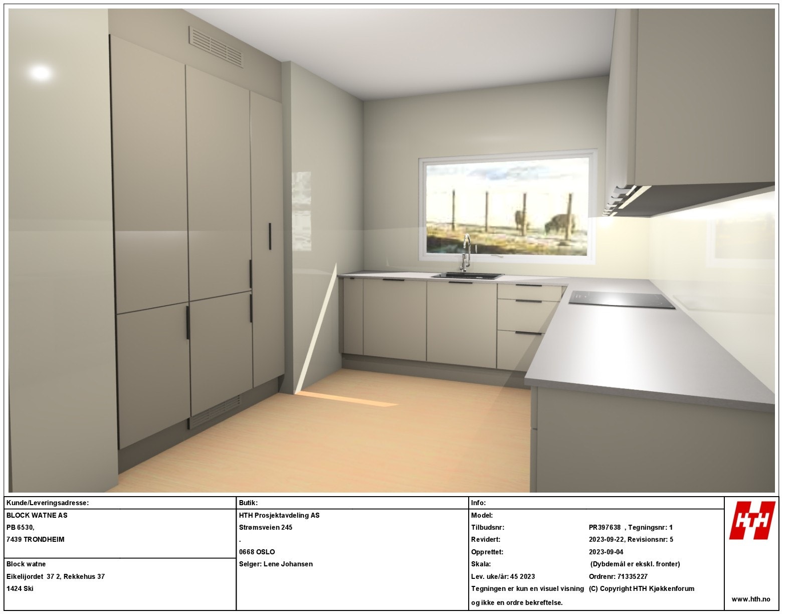 Her vises forslag til oppgradering av kjøkken via tilvalg. Galleribilde