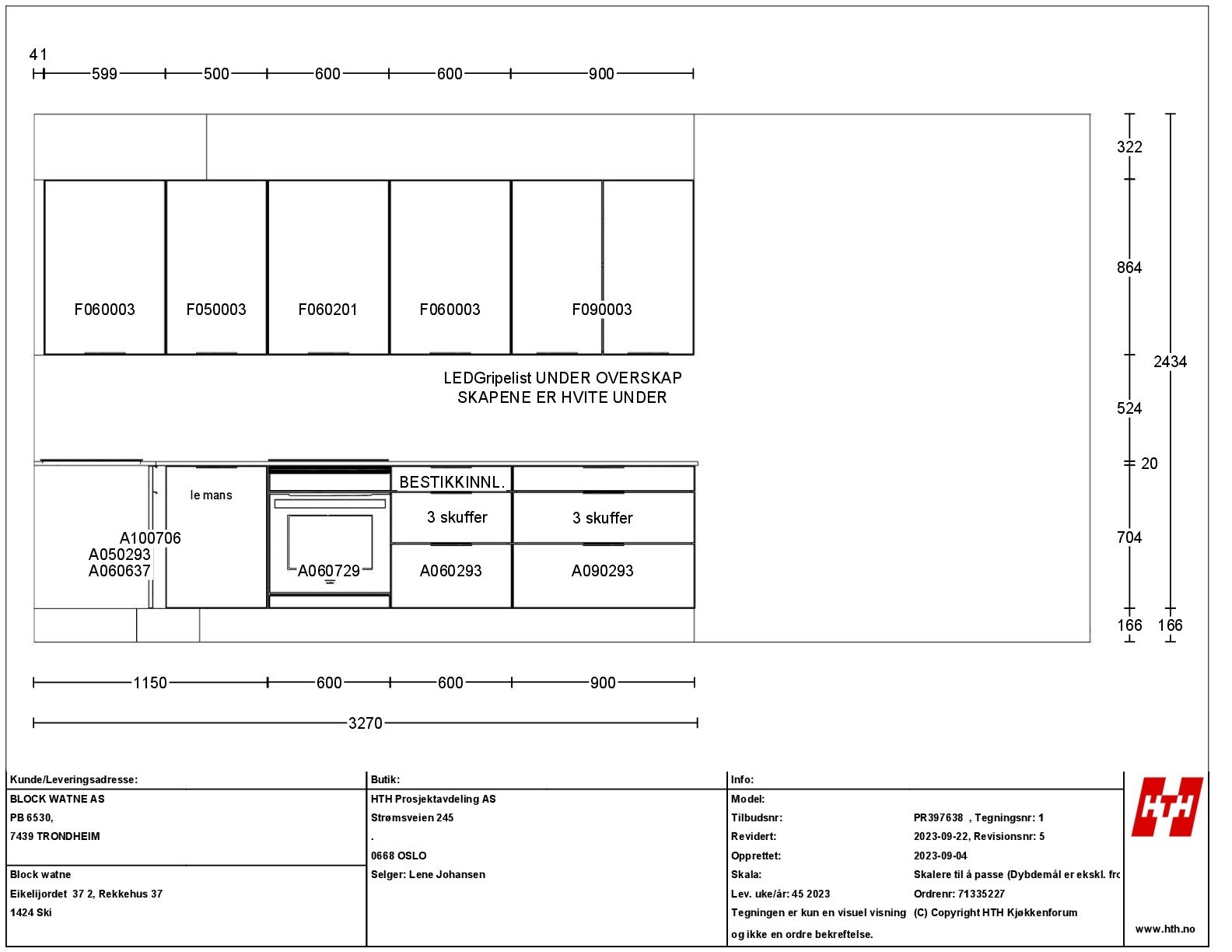 Her vises forslag til oppgradering av kjøkken via tilvalg. Galleribilde