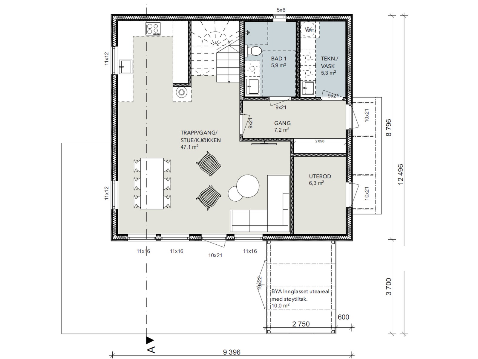 1. etasje Galleribilde