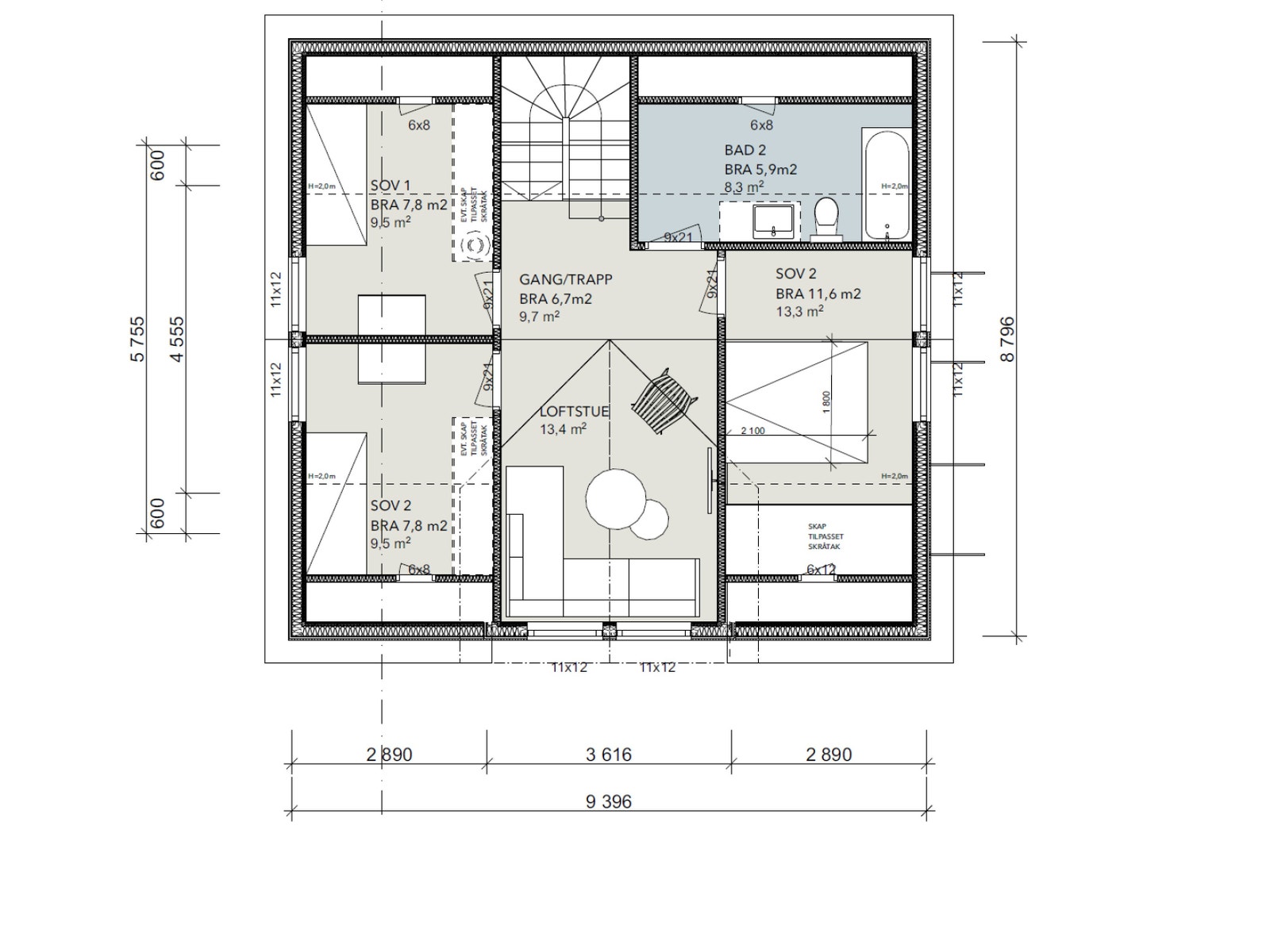 2. etasje Galleribilde