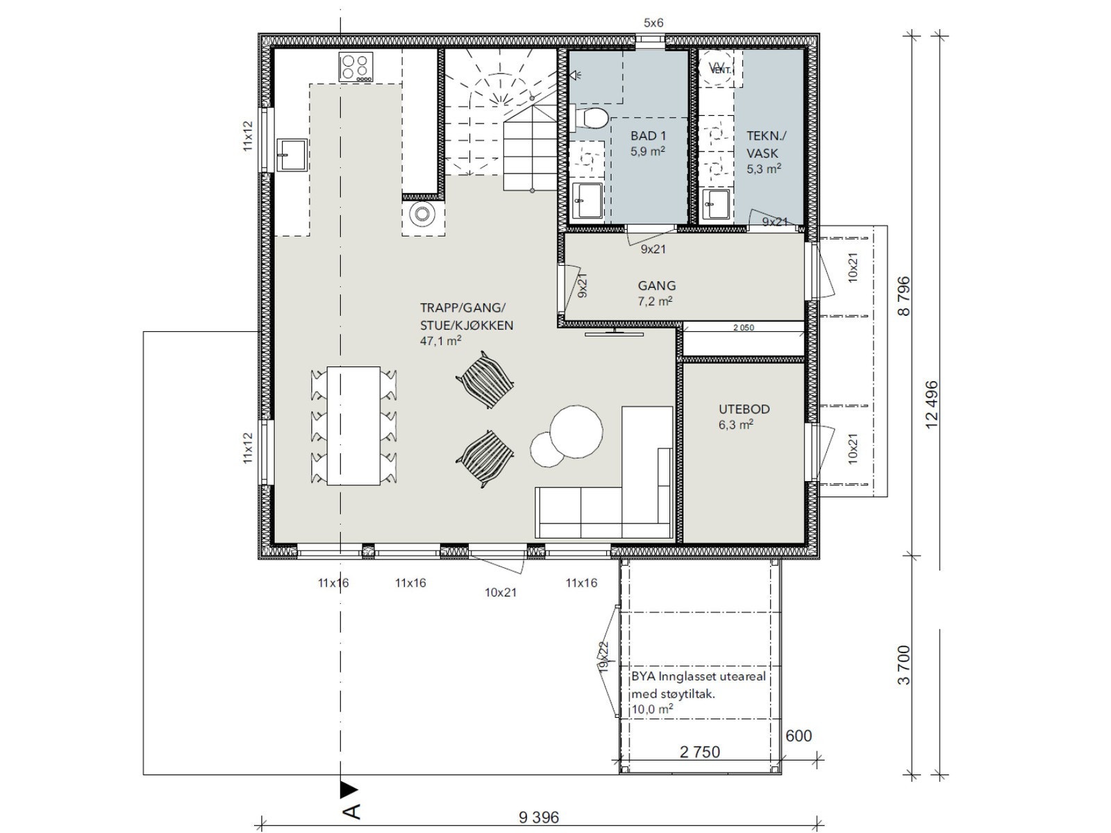 1. etasje Galleribilde