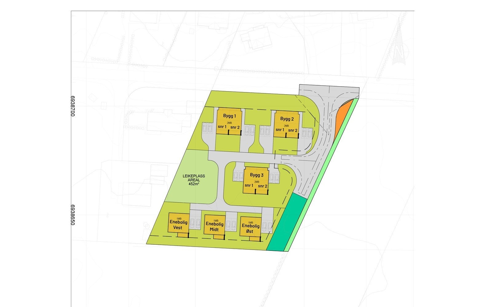 Kart over feltet Galleribilde