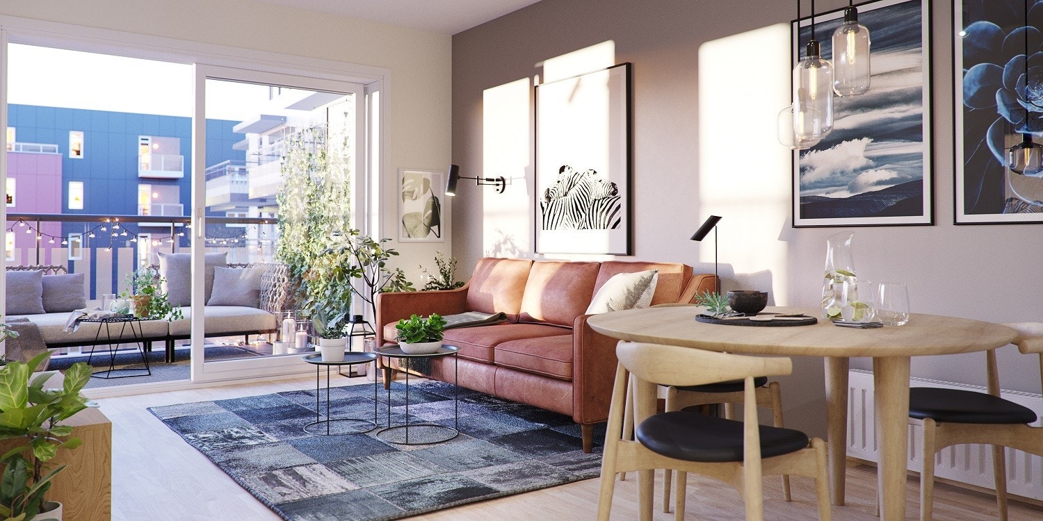 Stue, illustrasjonsbilde fra prospekt Galleribilde