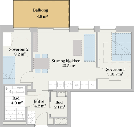 Plantegning Galleribilde