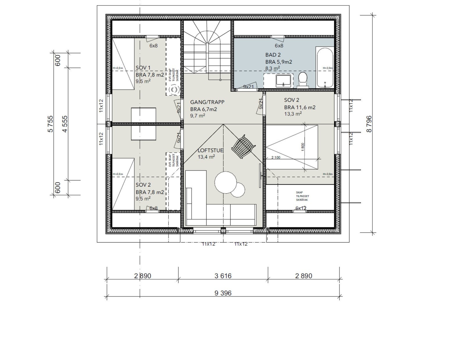 2. etasje Galleribilde