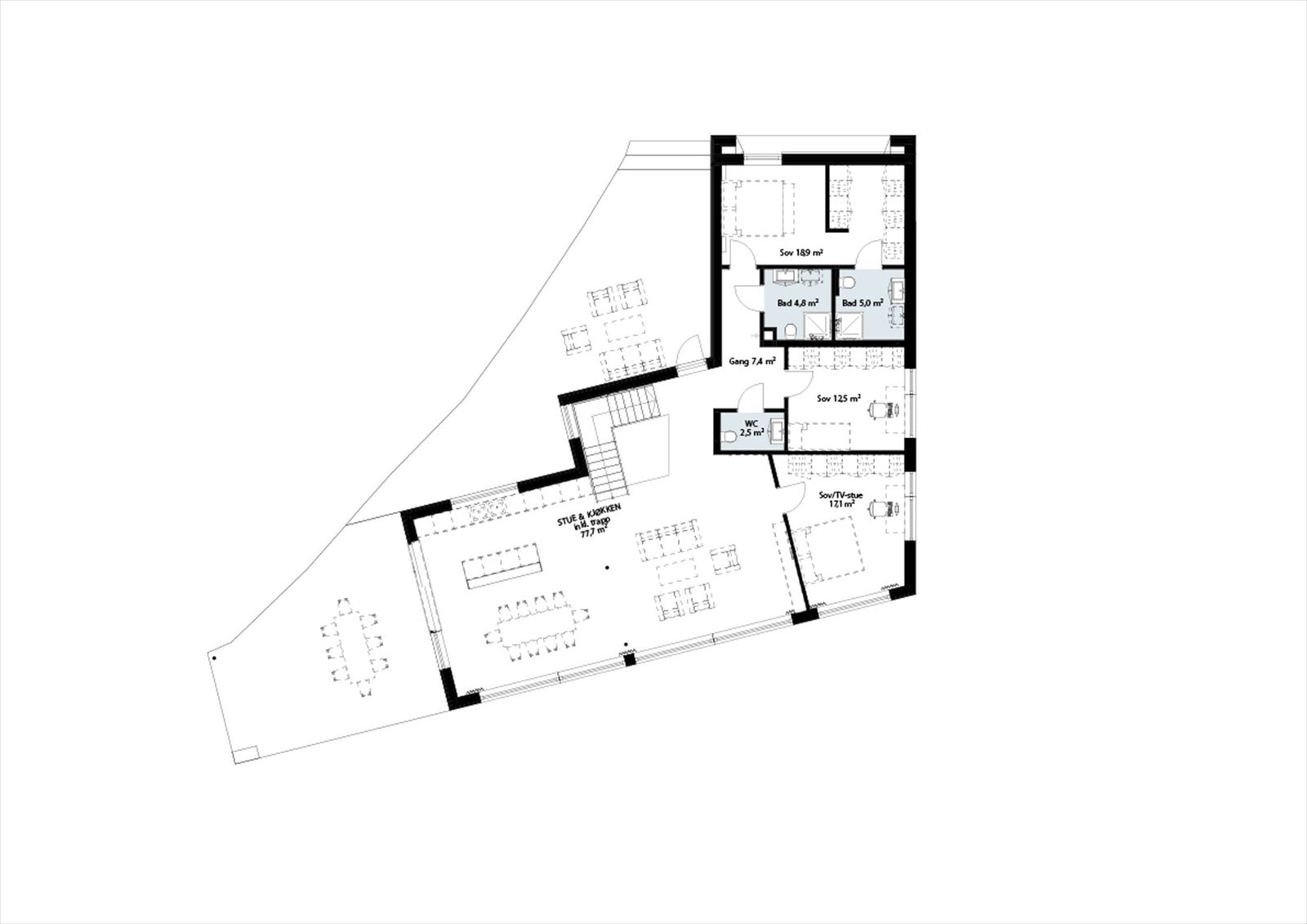 Plantegning 2.etg. Galleribilde