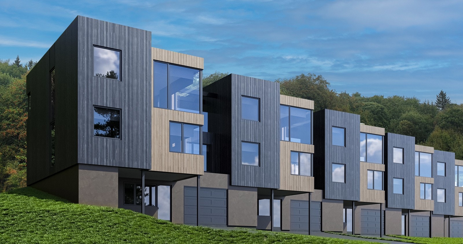 Illustrasjon av fasade Galleribilde