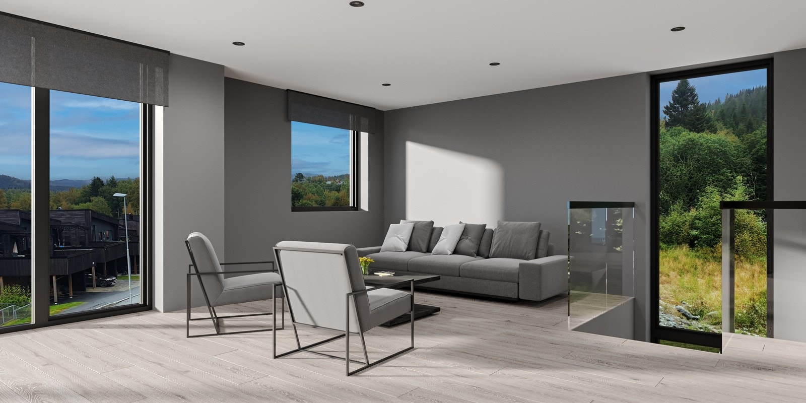 Lys og moderne familiebolig, med fleksibel planløsning (Illustrasjonsbilde med fotomontasje, avvik vil forekomme) Galleribilde