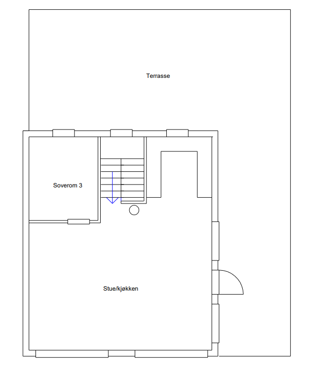 Plantegning 1. etg Galleribilde