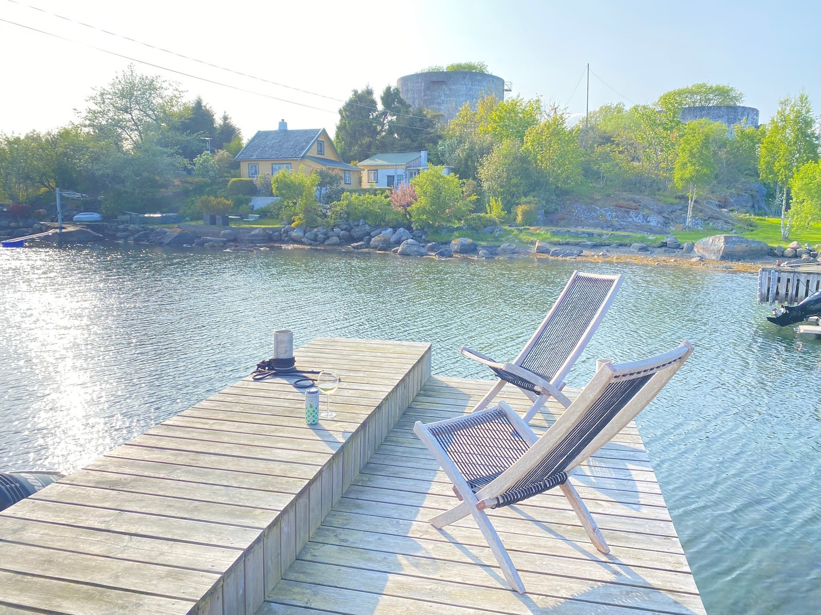 Privat pire where you can relax and swim. Galleribilde