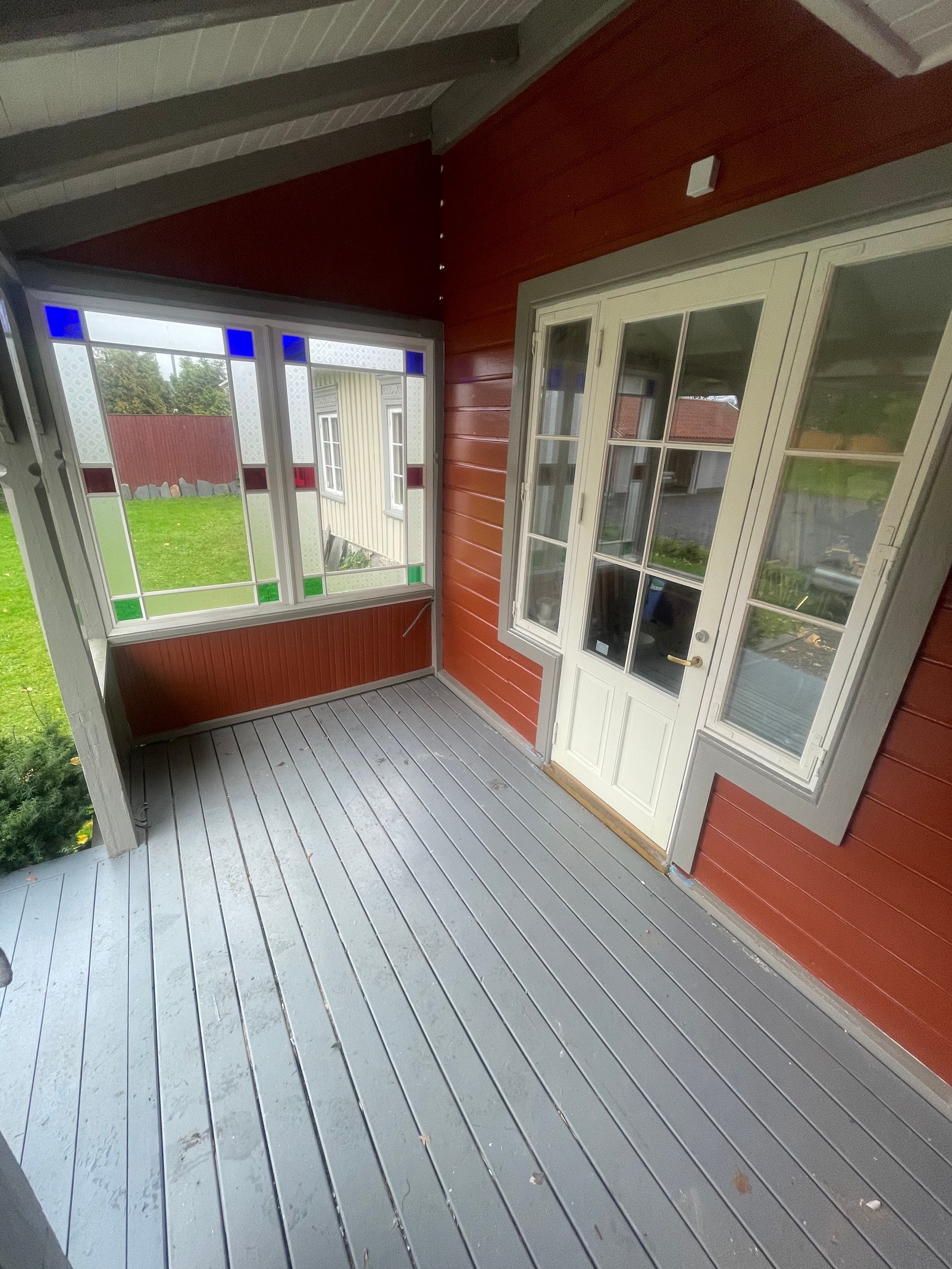 Privat overbygget terasse. Galleribilde